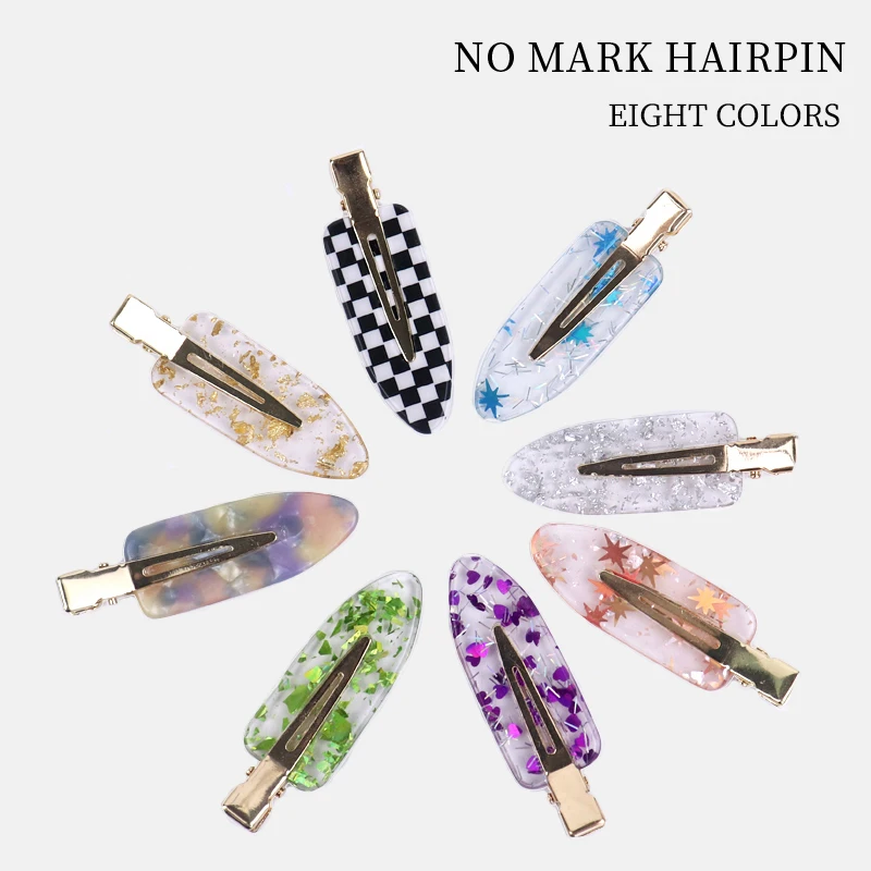 

Side Bangs Fix Fringe Barrette Makeup Washing Face Accessories No Bend Seamless Hair Clips Women Girls Styling Hairpins