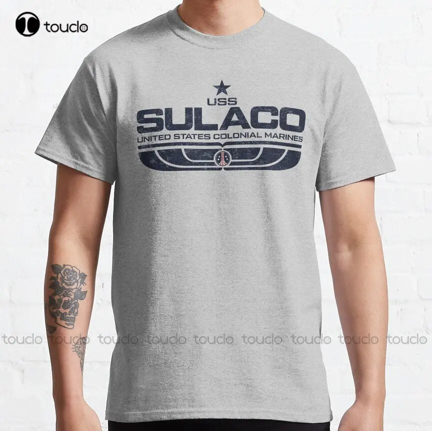 

Sulaco 3 (Uss) Classic Alien Aliens Avp Movie Sci Fi 80S Tyrell Corporation T-Shirt Funny Art Streetwear Cartoon Tee Custom Gift