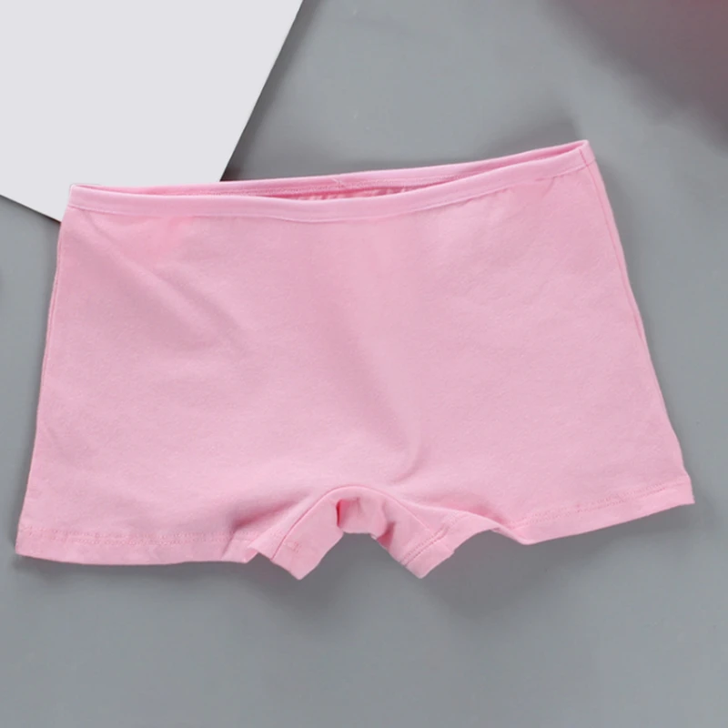 

1pc Teen Boxer Briefs For Student Girl Children Underwear Panty Cotton Soft Breathable Girls Panties Kids Underpants all-match