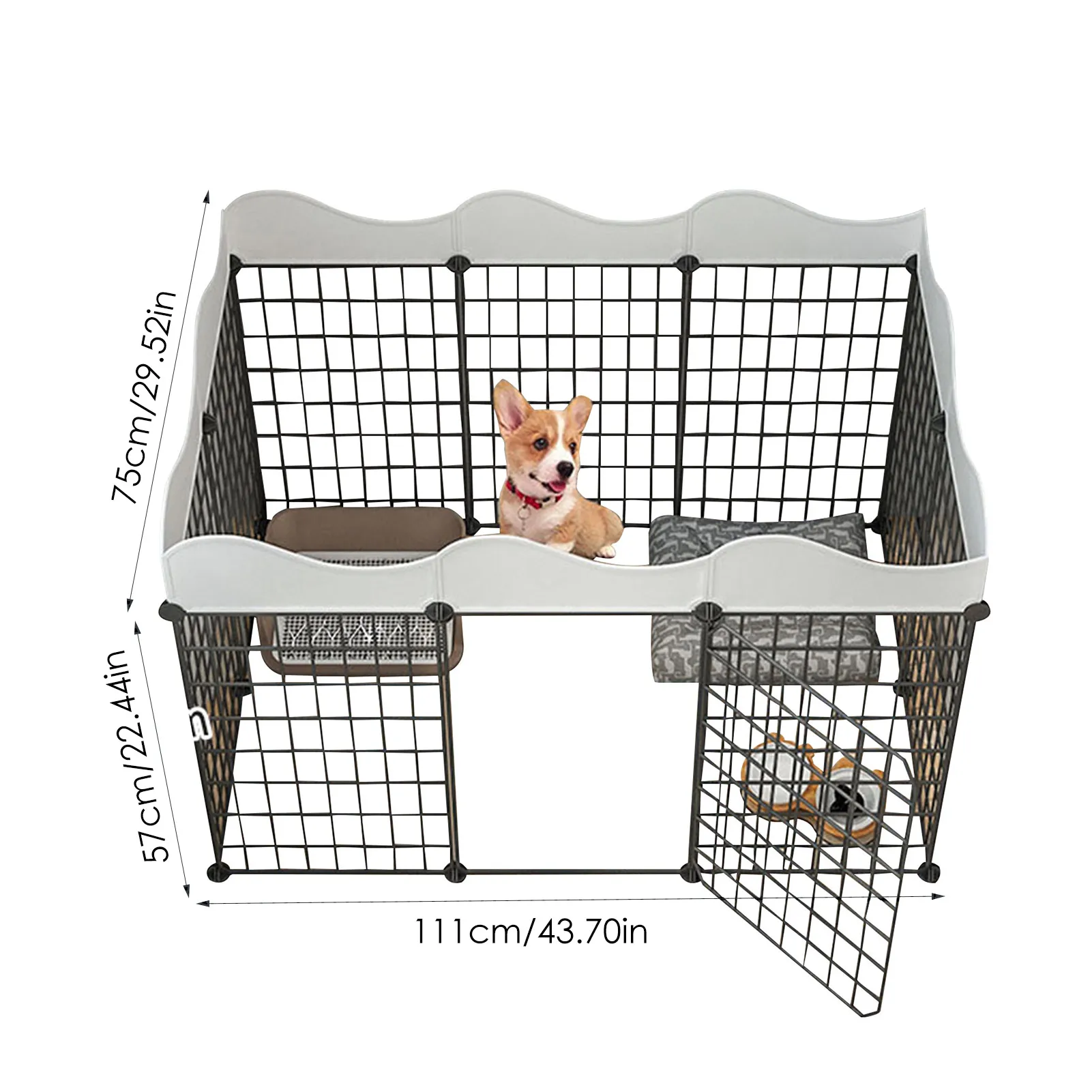 

Foldable Pet Playpen Pet Dog Iron Fence Iron Indoor Outdoor Puppy House Exercise Training Puppy Kitten Space Dogs Supplies