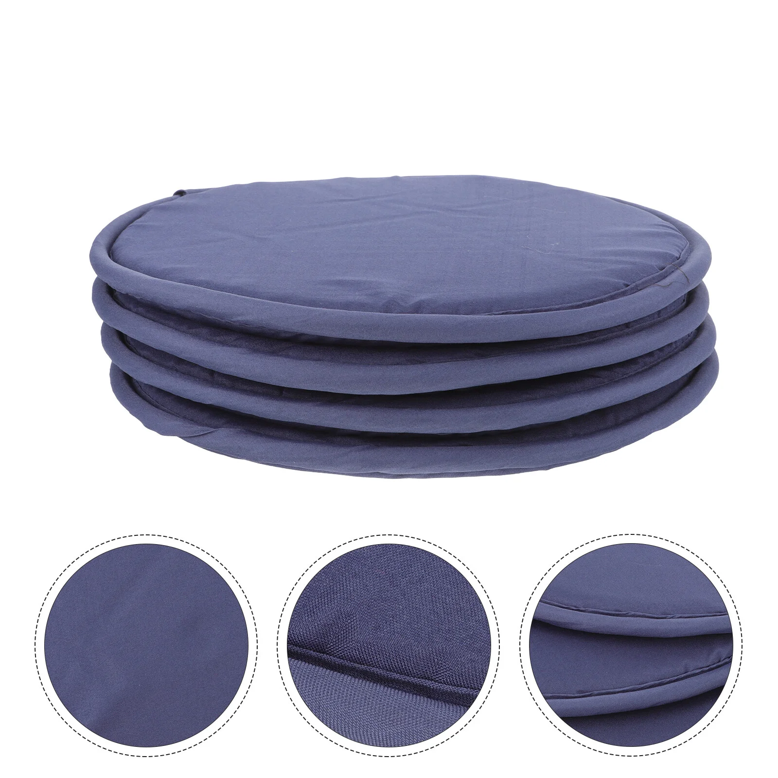 

4 Pcs Portable Cushion Camping Seat Mat Picnic Round Chair Cushions Outdoor Sitting Polyester Child Furniture