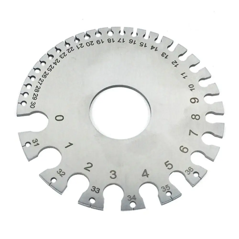 

0-36 круглый калибр проводов Калибр толщиномер Калибр Диаметр нержавеющая сталь измерительный инструмент