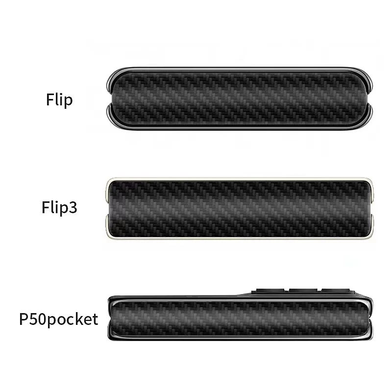 

2PCS Carbon fiber Anti-Scratch Side Sticker Hydrogel Frame Film For Samsung Galaxy Z Flip3 ZFold3 Huawei p50 Pocket OPPO Find N