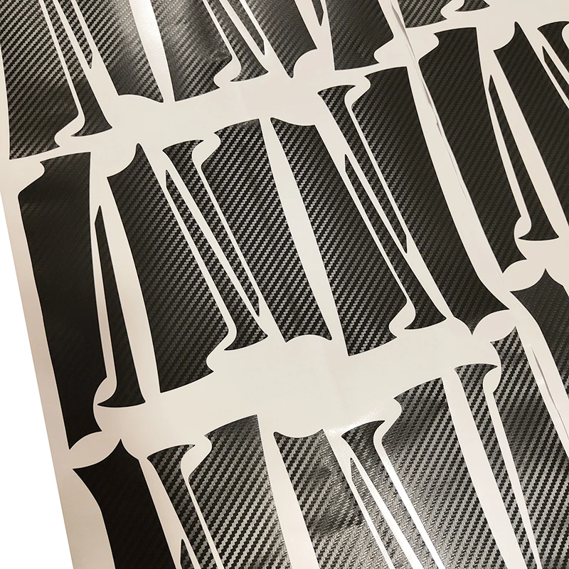 3D 4D Черная защитная пленка из углеродного волокна предварительно разрезанные