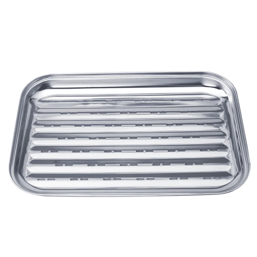 

Stainless Steel Tableware Plate Barbecue Plate Snack Plate Snack Plate Tray