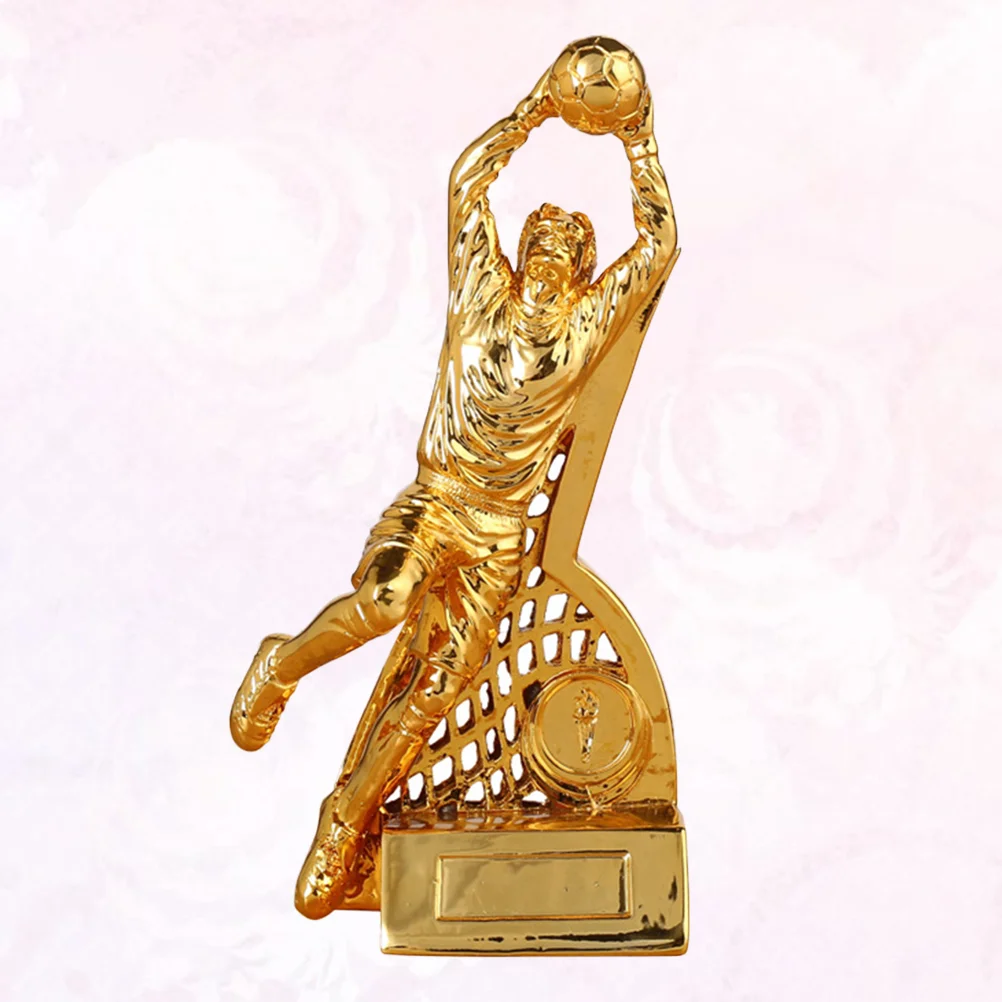 

1 Pc Award Trophy Resin Portable Football Goalkeeper Reward Trophies Statues for Sports Gift Game