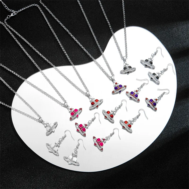 Цепочка с подвеской в виде планеты Сатурн подвеска сердца веньюн для женщин