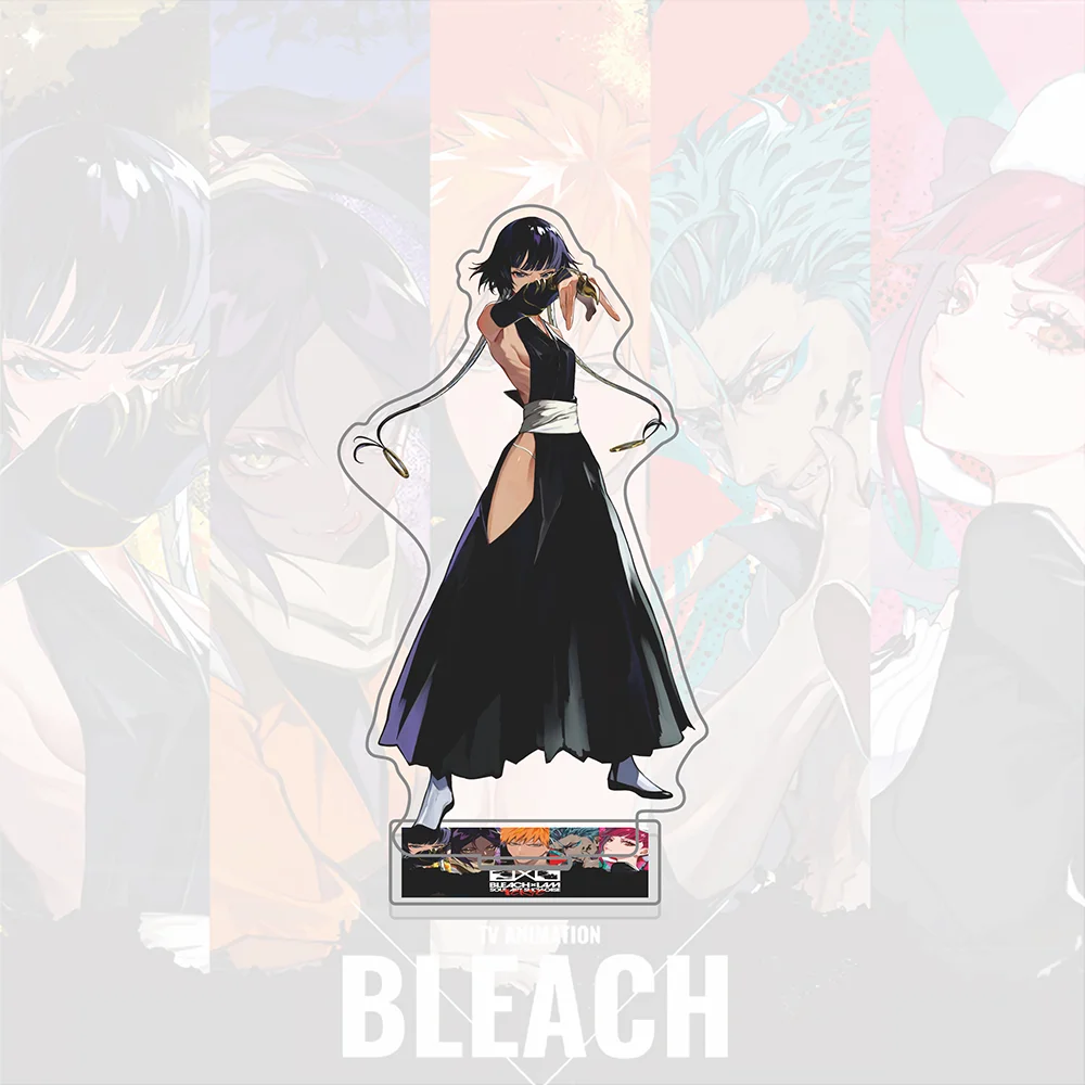 Фото Акриловая фигурка и брелок BLEACH x LAM, фигурки Ичиго, Гримджоу, Рирукки, Суй-Фэн, настольный декор Soul Art Showcase, аниме-фигурка №2