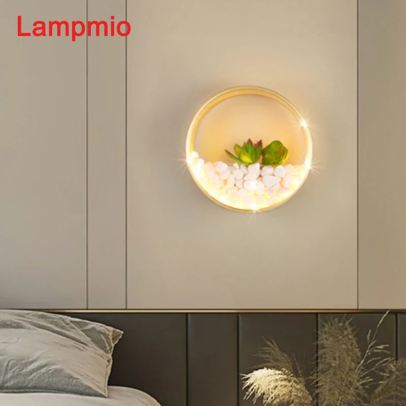 

Современный настенный светильник BOTIMI для спальни, прикроватный настенный светильник, скандинавский фон для гостиной, металлический домашний декор, комнатное настенное бра