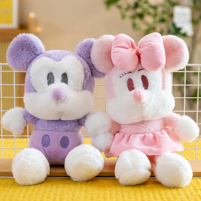

Плюшевая мини-кукла микки из мультфильма Disney, Стич, Винни-Пух, кавайная подушка, игрушки для детей, подарок на день рождения, 2 шт.