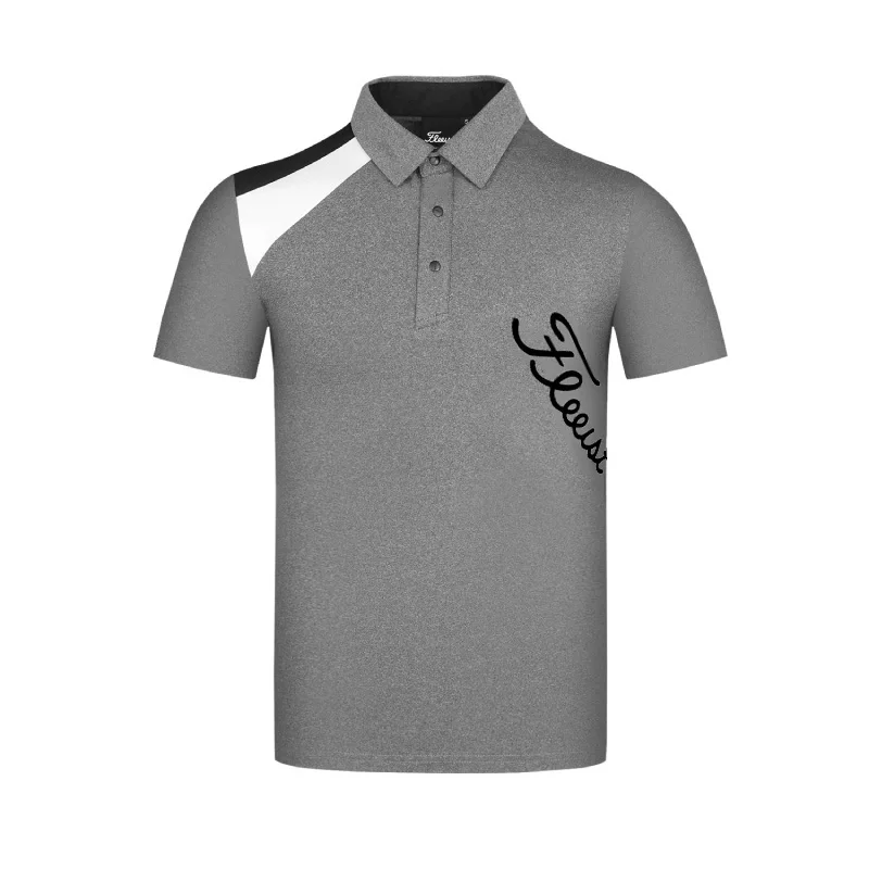 2023 New Product Spring-Summer Golf Short-Sleeved Outdoor Quick-Drying Men's Loose Fit Big-Size T-Shirt Golf Uniform