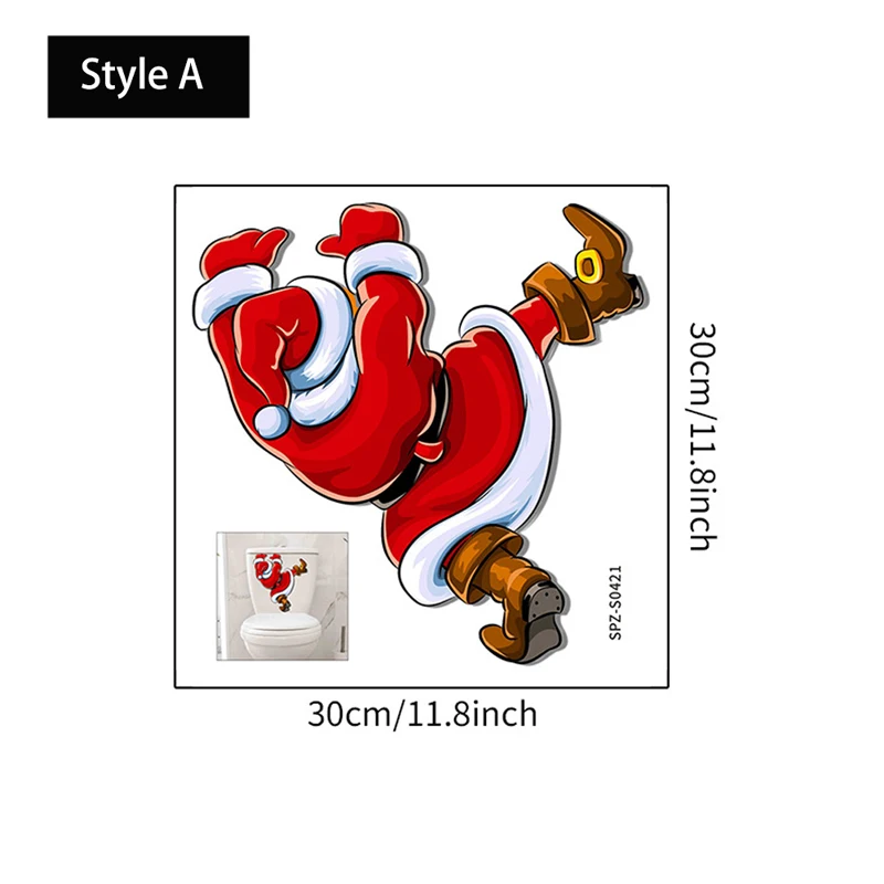 

Рождественские наклейки для туалета