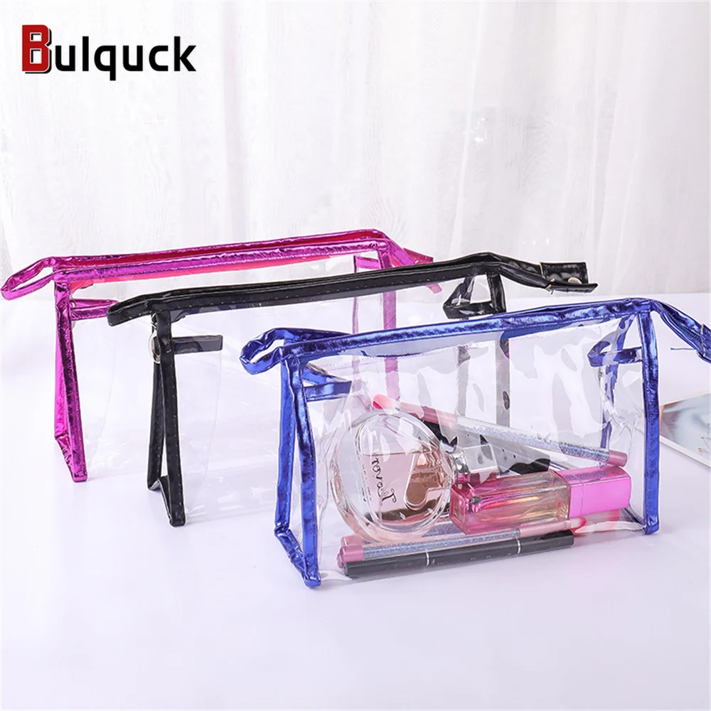 

Transparent Wash Bag Portable PVC Waterproof Cosmetic Storage Bag Home Travel Large Capacity Zipper Toiletry Organizer Pouch