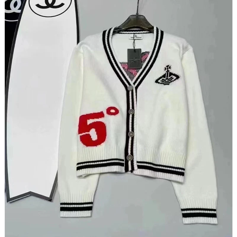 Женский шикарный вязаный жаккардовый кардиган осенний винтажный свитер с