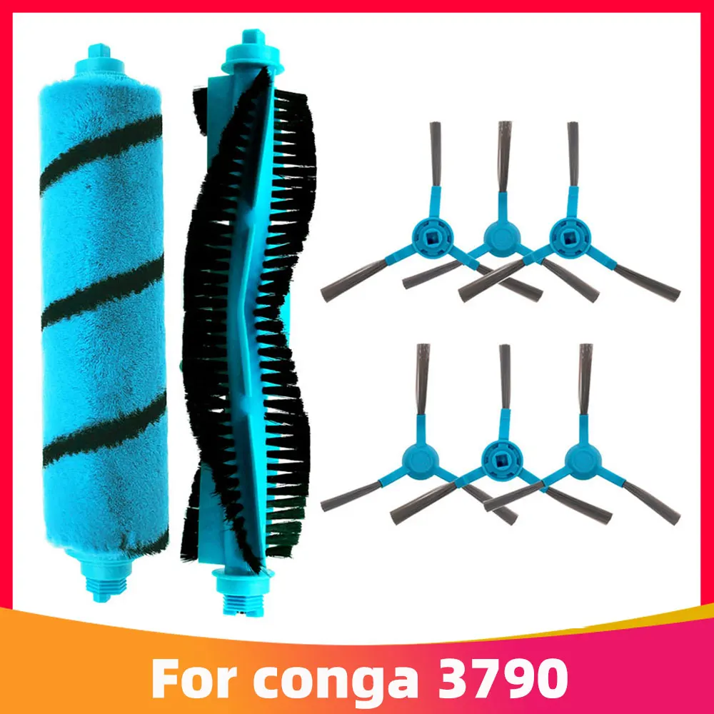 

For Conga 3790 1890 3290 3490 3690 Robot Vacuum Cleaner Main Roller Brush Side Brush Replacement Spare Parts Accessories