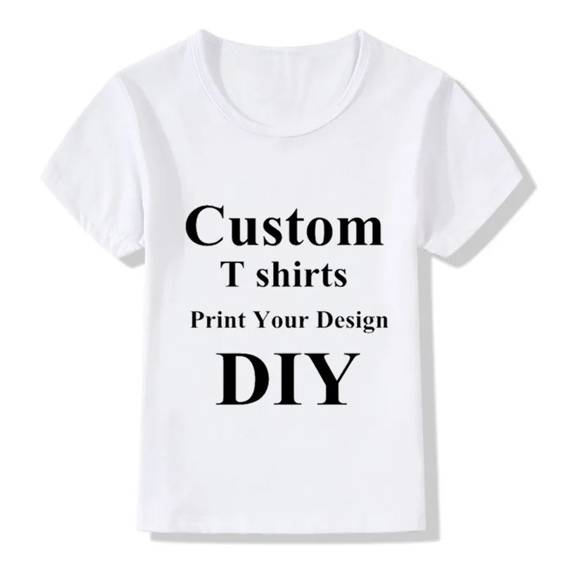 Custom Children T-Shirt DIY Print Your Design Kids Top Boys/Girls DIY Tee Shirts Printing, Contact Seller Frist