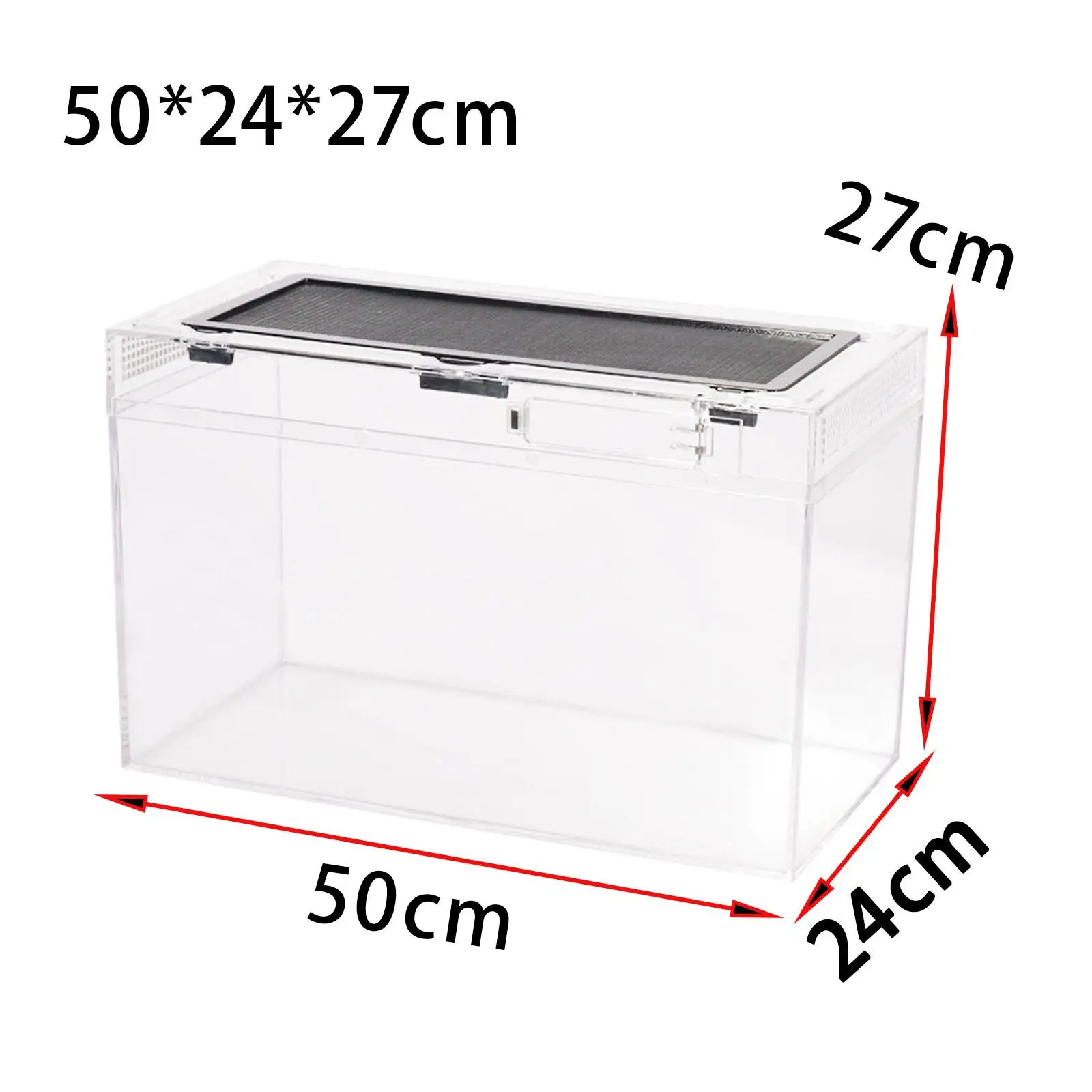 Прозрачная Штабелируемая клетка для рептилий Танк террариума