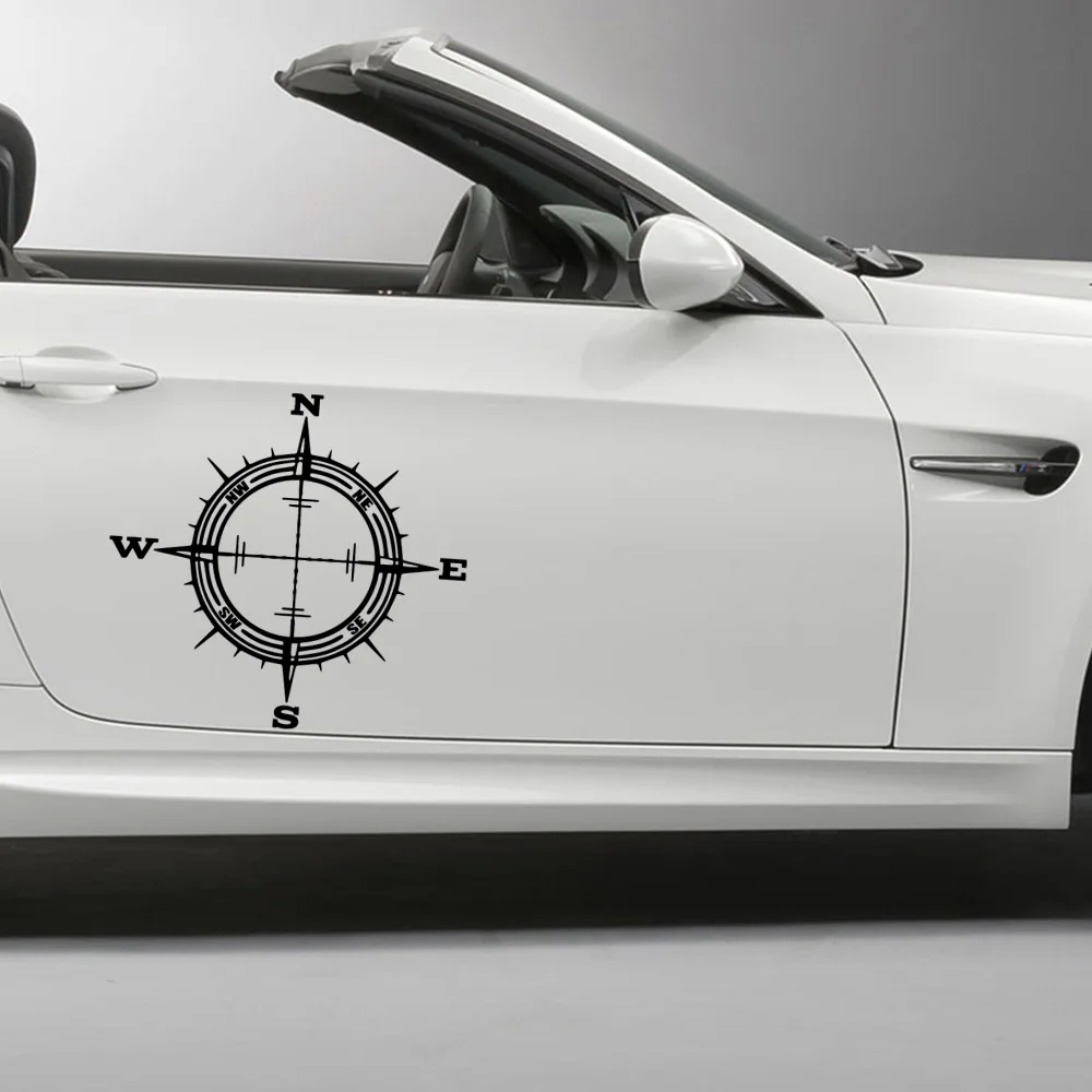 Красивая фотография автомобиля интересная наклейка черный/Серебряный