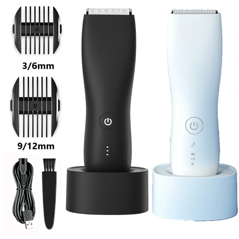 

Men Electric Shaver for Body Pubic Hair Epilator Groin Trimmer Male Waterproof Intimate Private Parts Razor Rechargeable Clipper