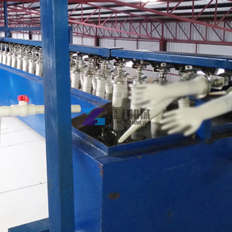 Автоматическая машина для погружения латексных перчаток и производственная