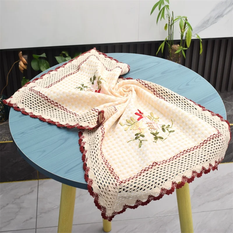 

Modern Cotton Crochet Table Place Mat Pad Cloth Pot Cup Holder Pan Coaster Christmas Drink Placemat Mug Dining Tea Doily Kitchen