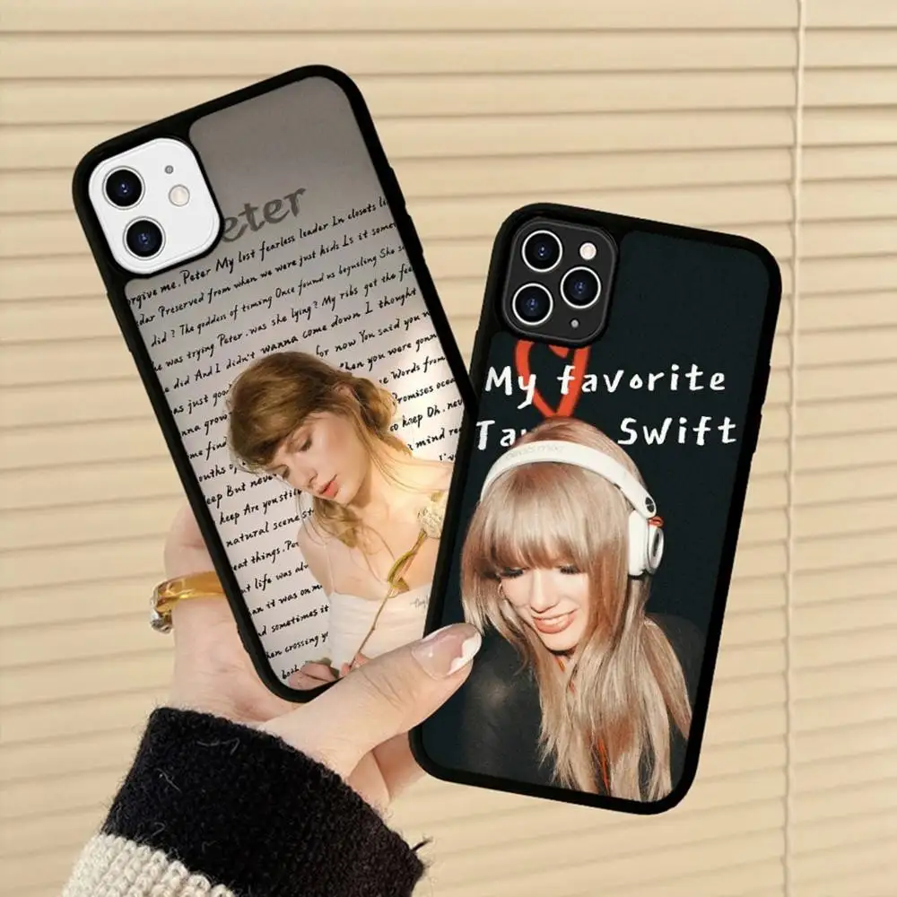 Фото Чехол для телефона T-Taylor-TTPD-S-SwiftS для iPhone 17, 16, 15, 14, 13 Plus 12, 11 Pro Max, чехлы из ПК + ТПУ, задняя крышка №5