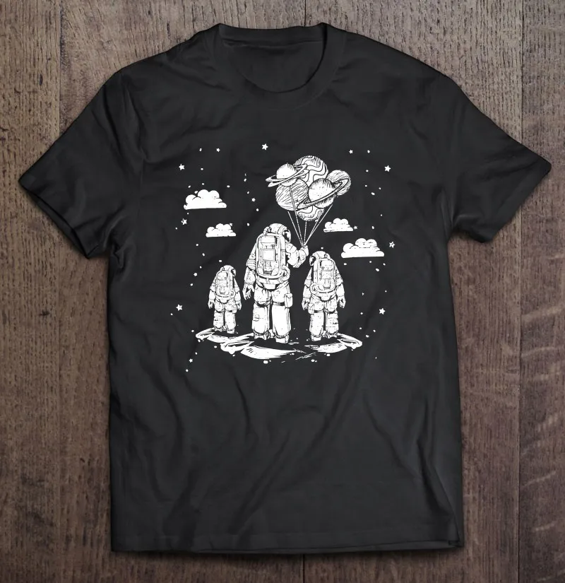 

День отца отцу и дети астронавты Космос футболки спортивная мужская рубашка мужская футболка оверсайз Мужская футболка мужская одежда