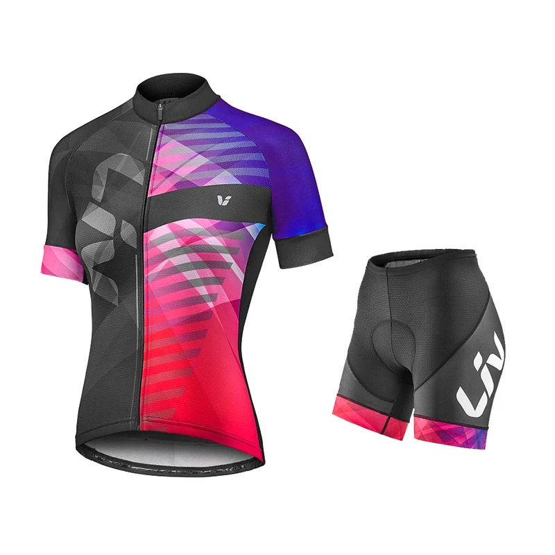 

2023 LIV Breathable Women Cycling Jersey Sets Spring Anti-Pilling Eco-Friendly Bike Clothing Top Road Team Bicycle Summer