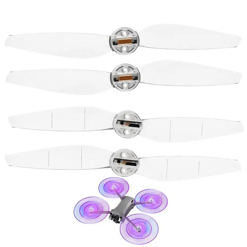 

Night Takeoff Cool LED Light With Low Noise Flashing Rings Propellers For DJIs Mini 3 PRO Paddle Upgrade Blade Drone Accessories