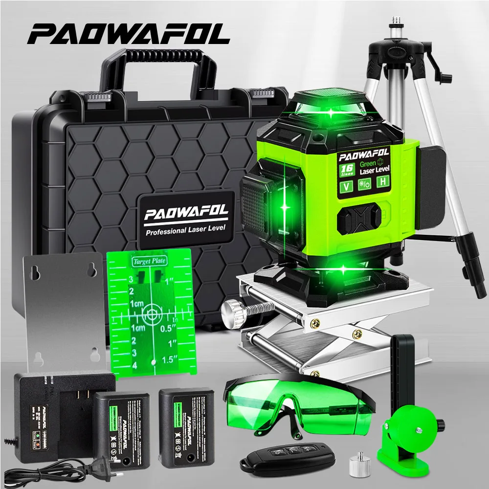 Самонивелирующийся лазерный уровень 16 линий 360 горизонтальных и вертикальных