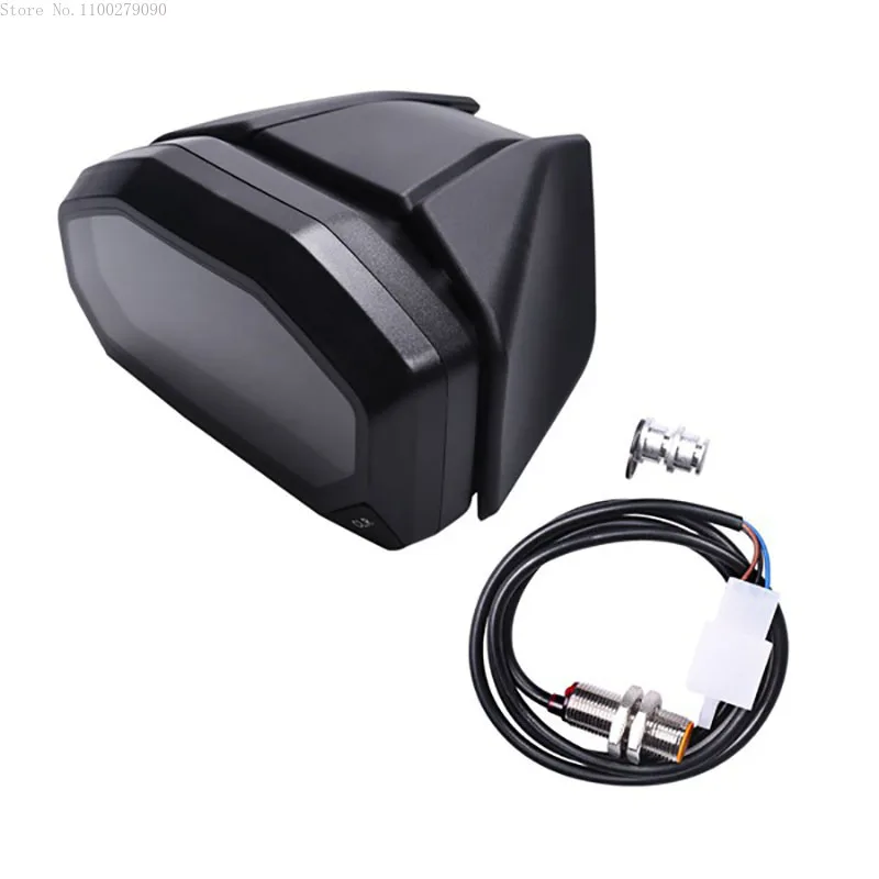 

Universal Motorcycle LED LCD Odometer Digital Backlight Waterproof Odometer Tachometer Motorcycle Modification Accessories B