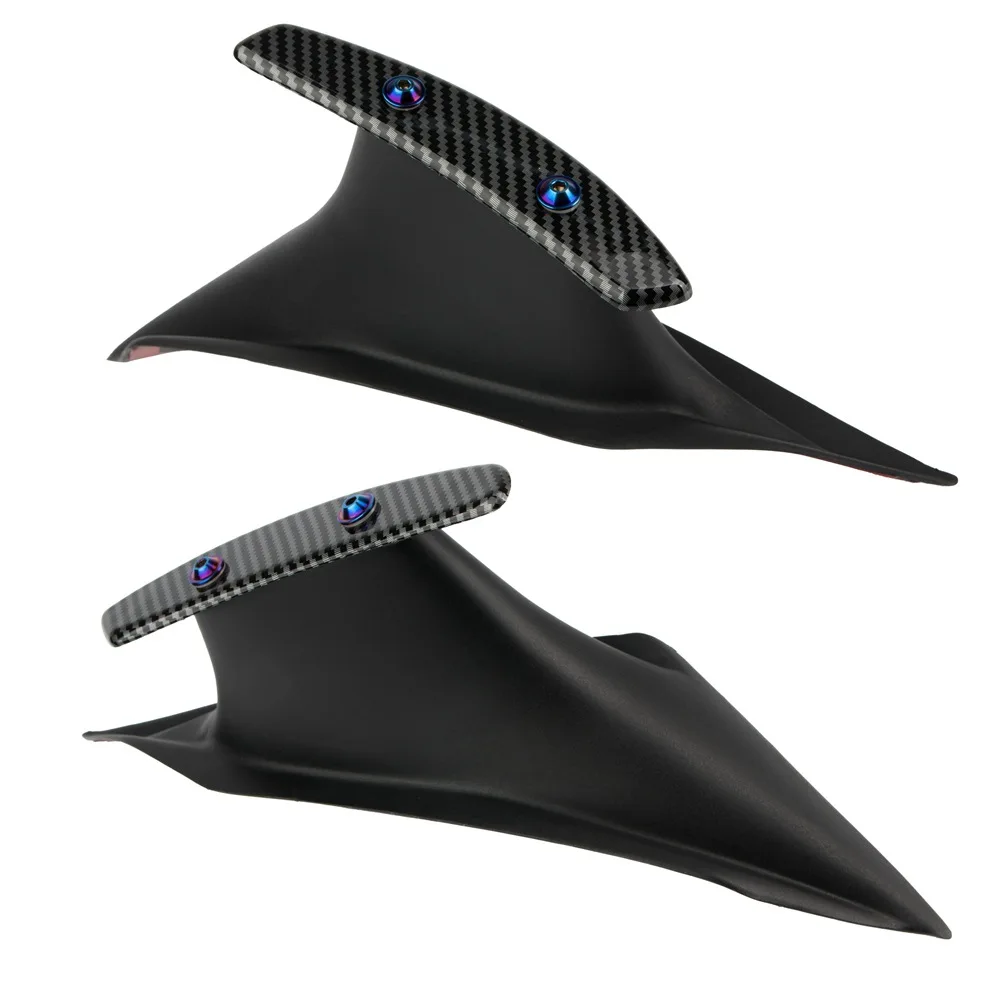 

For Honda CBR650R CBR 650 R 2019-2021 Motorcycle Aerodynamic Wing Kit Fixed Winglet Fairing Wing Protection Cover Black