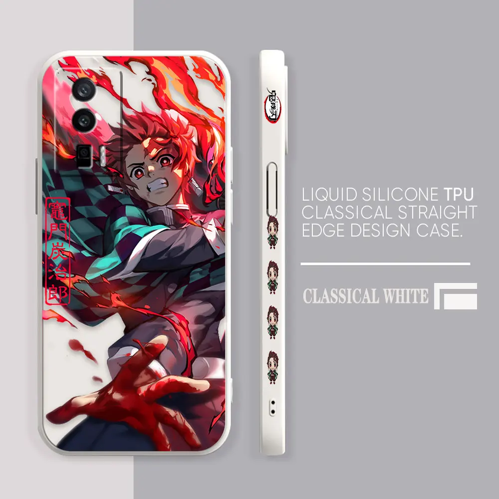 Case For Redmi K60E K60 K50 K40S K40 K30 K20 12C 10C 9A 9 8 10X 10 Pro 4G 5G Gaming Case Fundas Shell Anime Tanjiro Demon Slayer