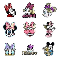 disney sequins clothing patch mickey minnie mouse patches cartoon sew clothes patch for t shirt coat diy decoration women gift