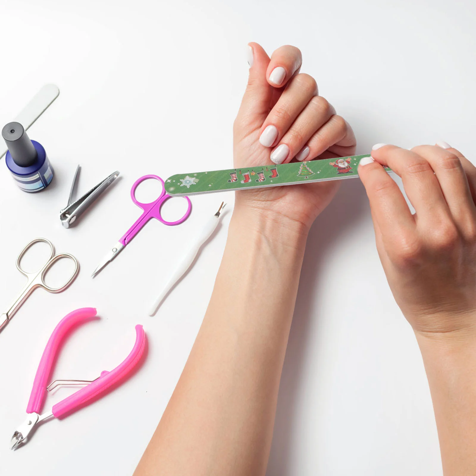 Рождественская пилочка для ногтей зернистость рождественские пилочки