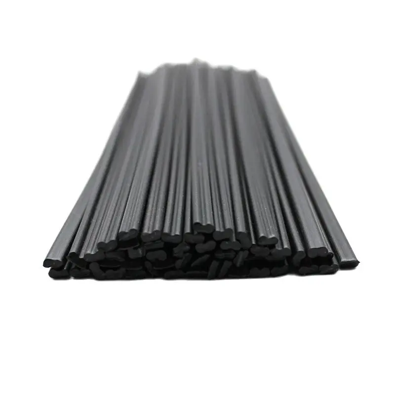 

PP Plastic Welding Rods Motorcycle Motorbike Fairings Repairs Black Double Round 2.5x5mm 200mm Long