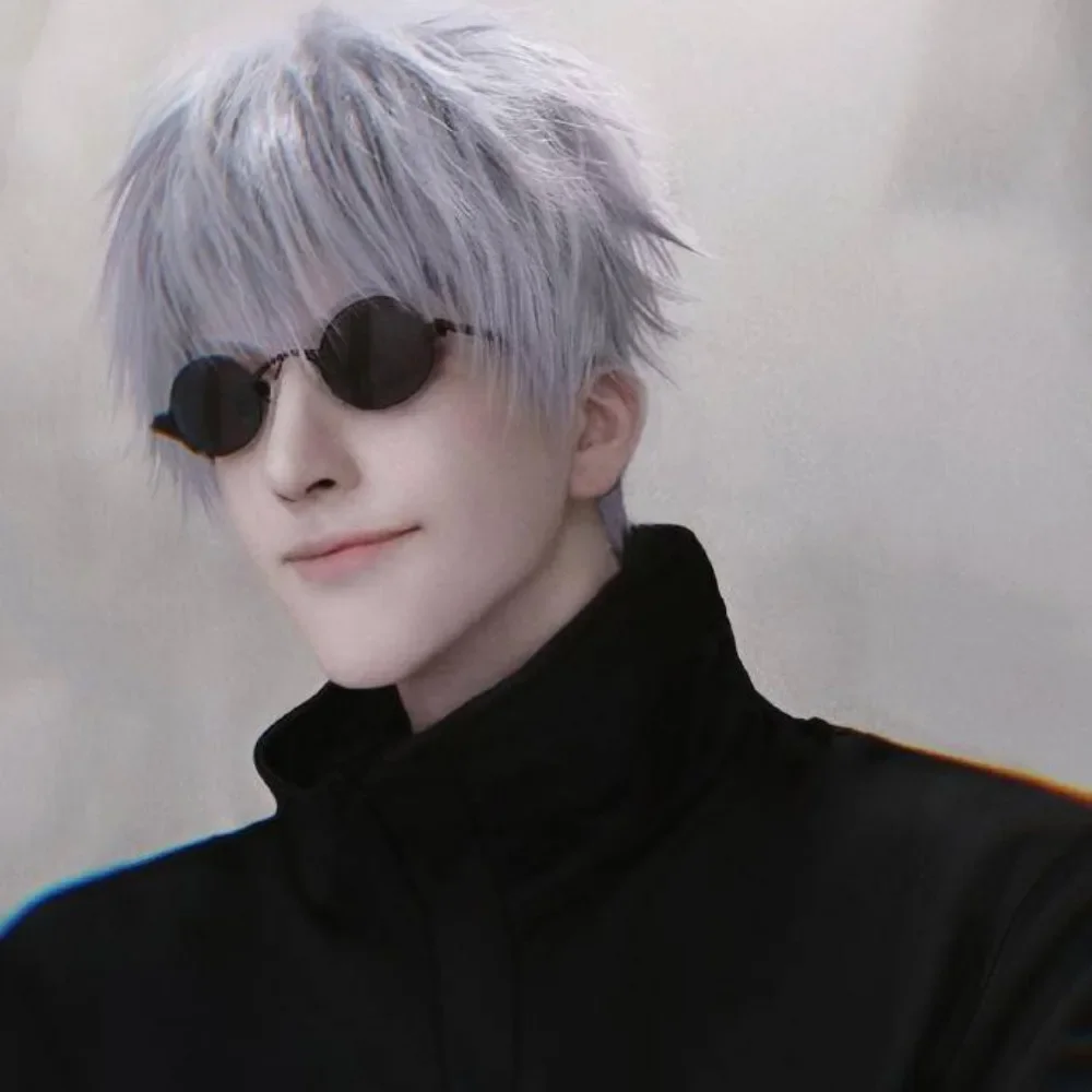 Аниме персонажи годжо Сатору Косплей Rekwisieten Compact Bril Steampunk Ронда моноур бриллен