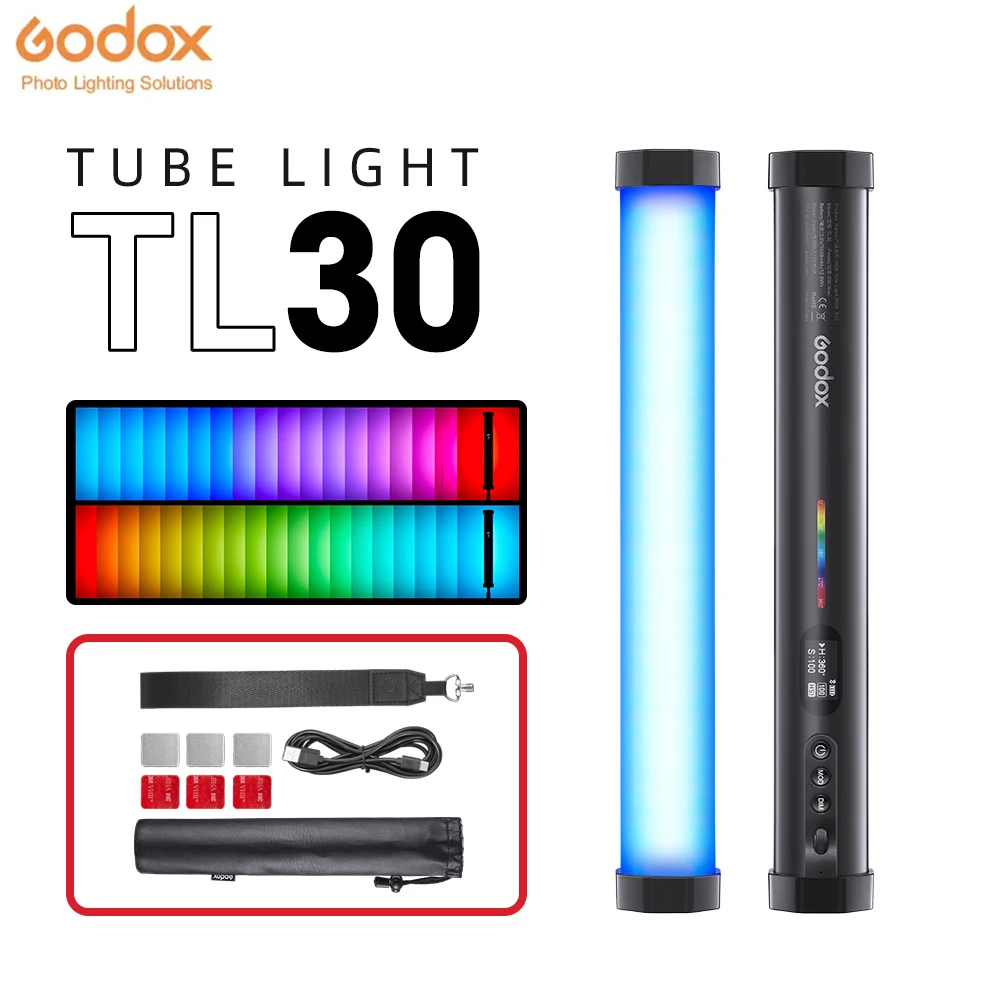 Лампа для фотографий Godox TL30, цвет RGB