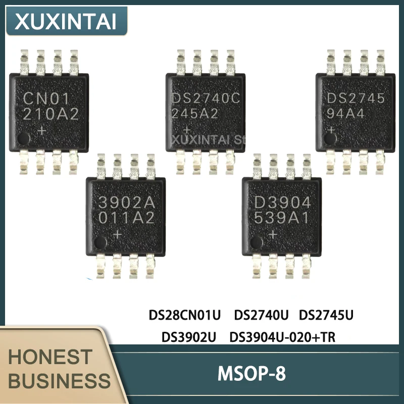 

10 шт./лот DS28CN01U DS2740U DS2745U DS3902U DS3904U-020 + TR DS MSOP-8