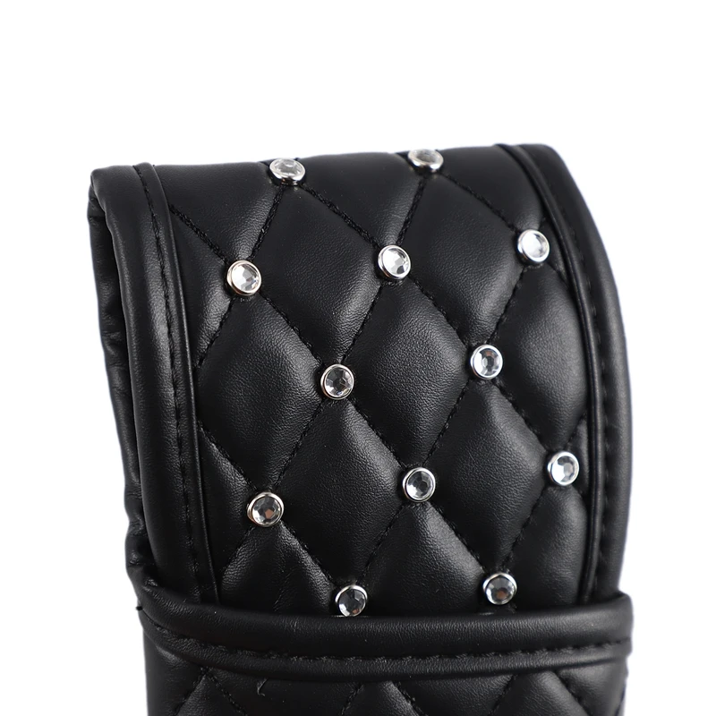 Автомобильный чехол для рычага переключения передач черный кристалл блестящий