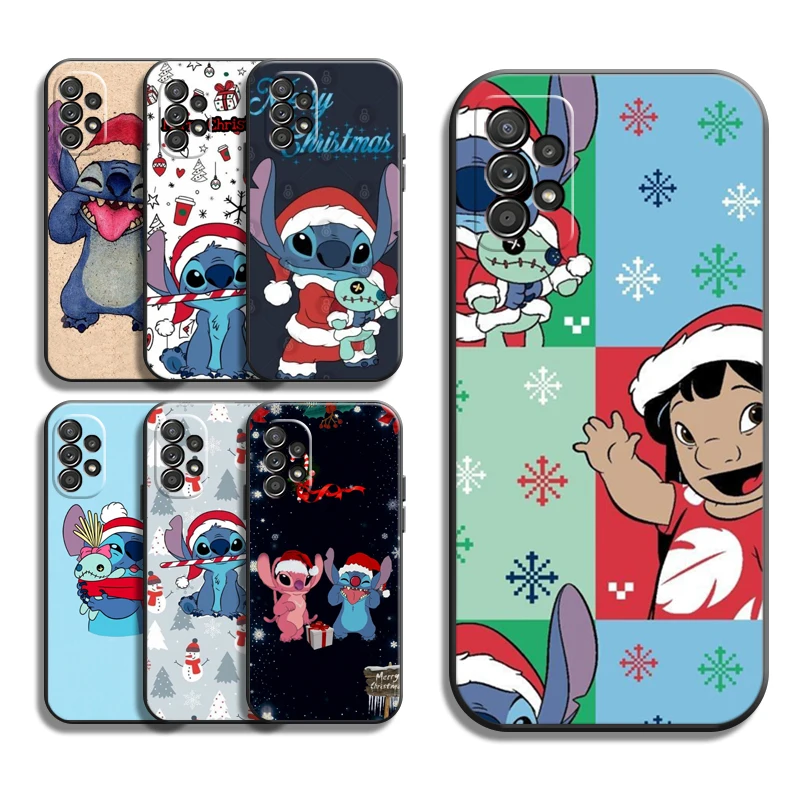 

Stitch Christmas Phone Cases For Samsung Galaxy A20 A31 A72 A52 A71 A51 5G A42 5G A20 A21 A22 4G A22 5G A20 A32 5G A11 Carcasa