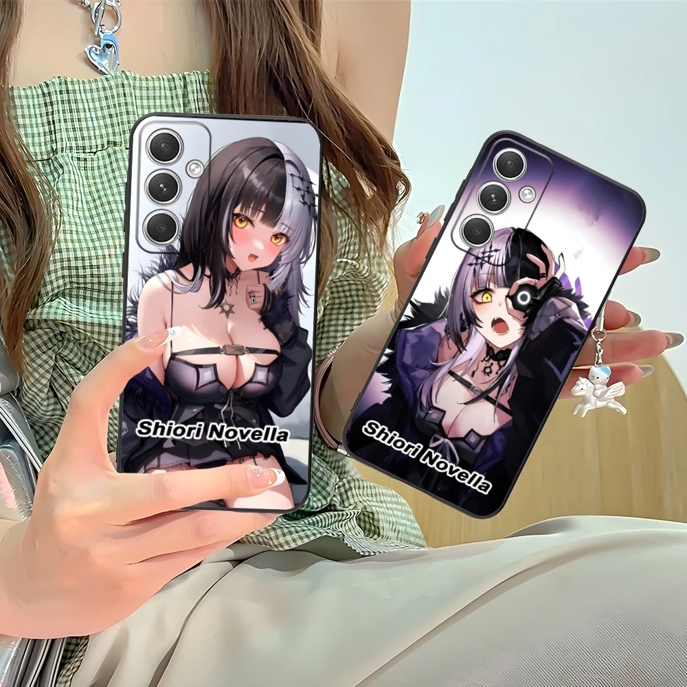 Fashion Shiori Novella Mobile Cell Phone Case for Samsung M55 35 15 54 34 14 33 23 13 42 32 22 F55 12 5G Black Cover Shell