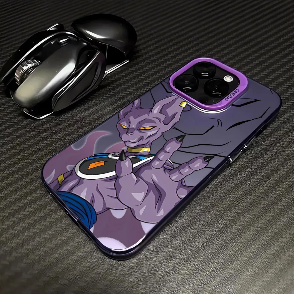 Чехол для телефона с аниме iPhone 16 15 14 13 12 11 Pro Max X XR XSMAX 8 7 Plus матовый D-Dragons Balls
