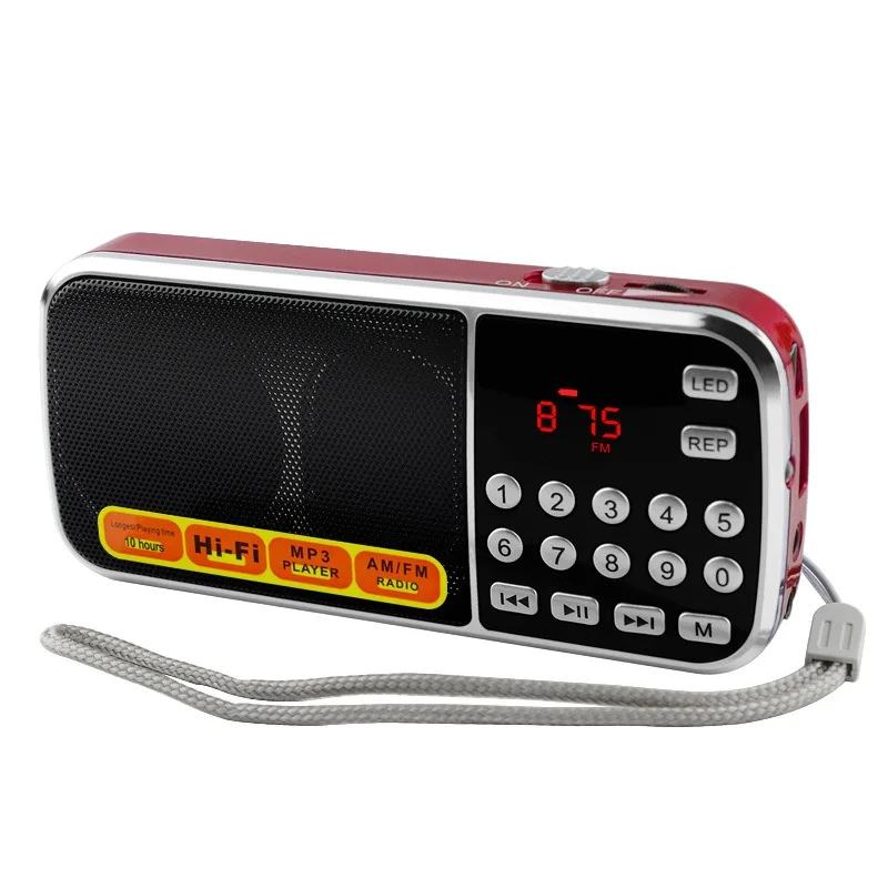 

Портативный AM/FM-радиоприемник, поддерживает TF SD-карту, USB-Воспроизведение, с детской, мини-картой, mp3-плеером