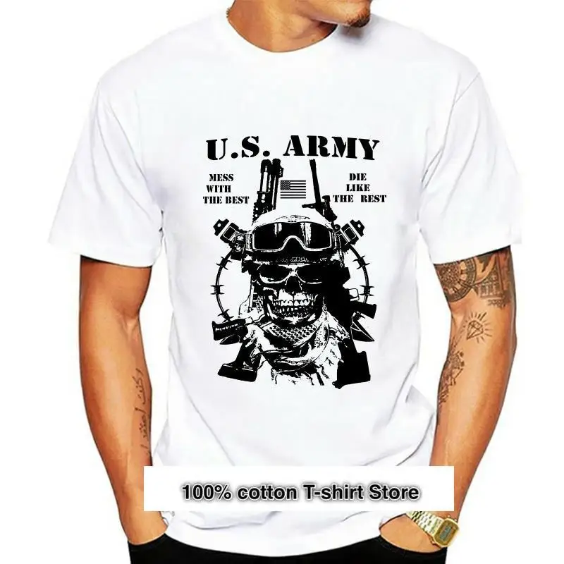 

Camiseta Militar del Ejército de los Estados Unidos Veteran US Airborne Special Ops US Marines(4)