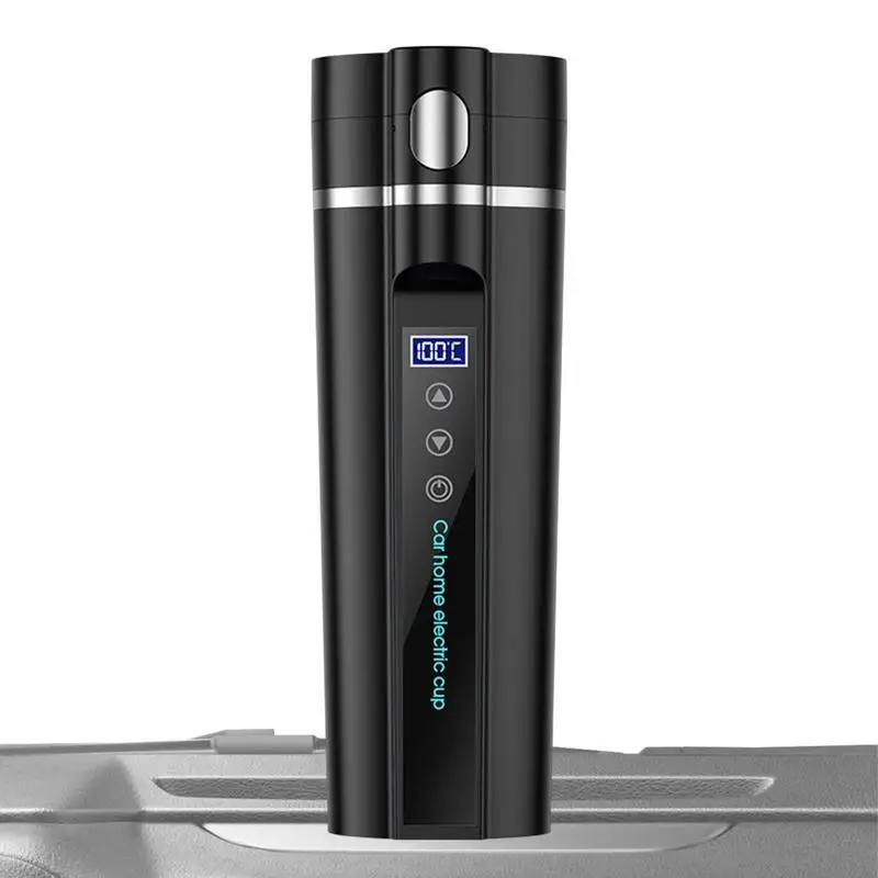 

Electric Travel Mug Electric Heated Travel Coffee Mug For Car 450ml Smart Temperature Control Travel Coffee Mug 304 Stainless