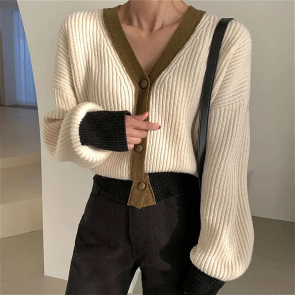 

PLAMTEE High Street Cardigans Sweaters Women Chic Full Sleeve Casual OL Hot Spring Gentle Loose New Office Lady Knitted Slim