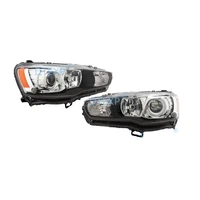 1 piece xenon headlight for lancer cx cy cz 2007 2019 lhd hid head lamp for evo 10 for fortis gt with or no ballast kit