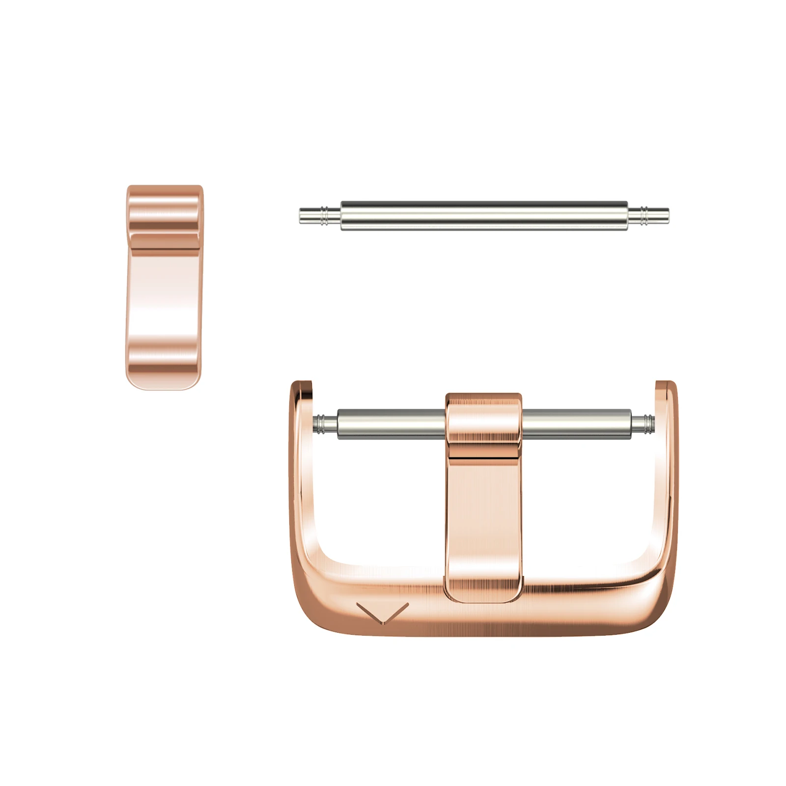 18mm 20mm 22mm Stainless Steel Watch Buckle Metal Silver Black Watchbands Strap Clasp Rose Gold Watch Accessory