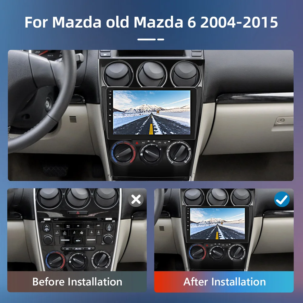 Автомагнитола OiLiehu для Mazda 6 2004-2015 2DIN Android 10 |